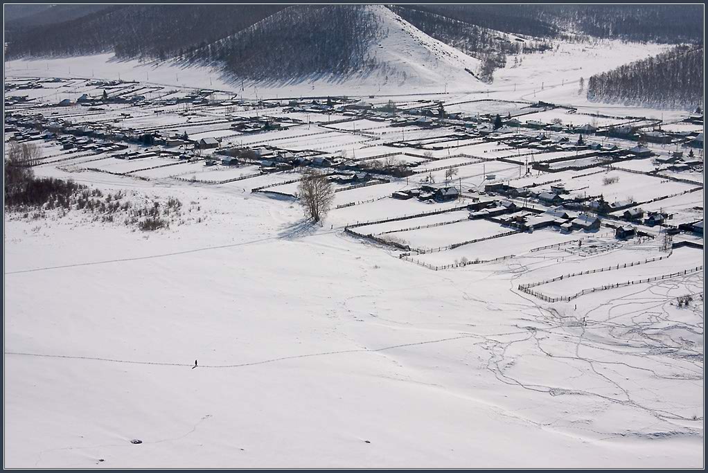 фото "Одинокий путник" метки: пейзаж, зима