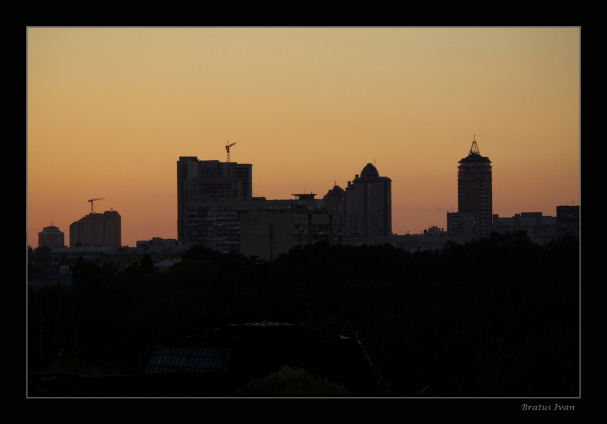 photo "Silhouettes of the big city" tags: landscape, city, sunset