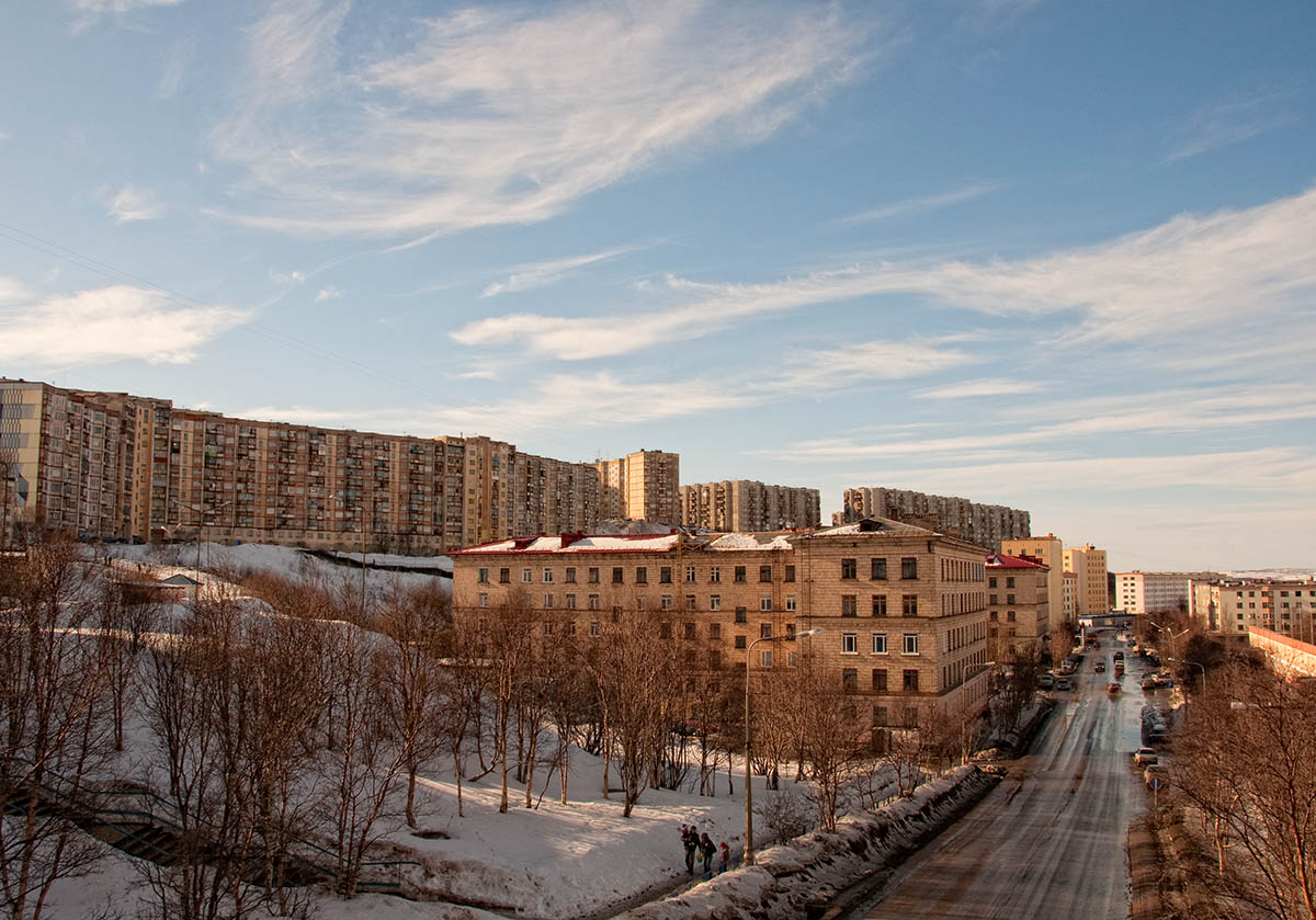 фото "Первое тепло в Североморске" метки: пейзаж, город, весна