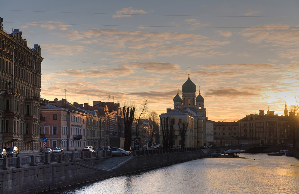 фото "Утро. Петербург. Апрель." метки: пейзаж, город, вода