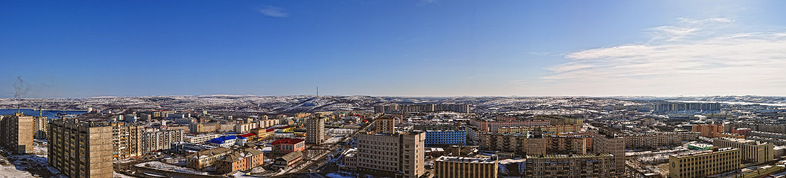 фото "Заполярный городок" метки: панорама, город, 