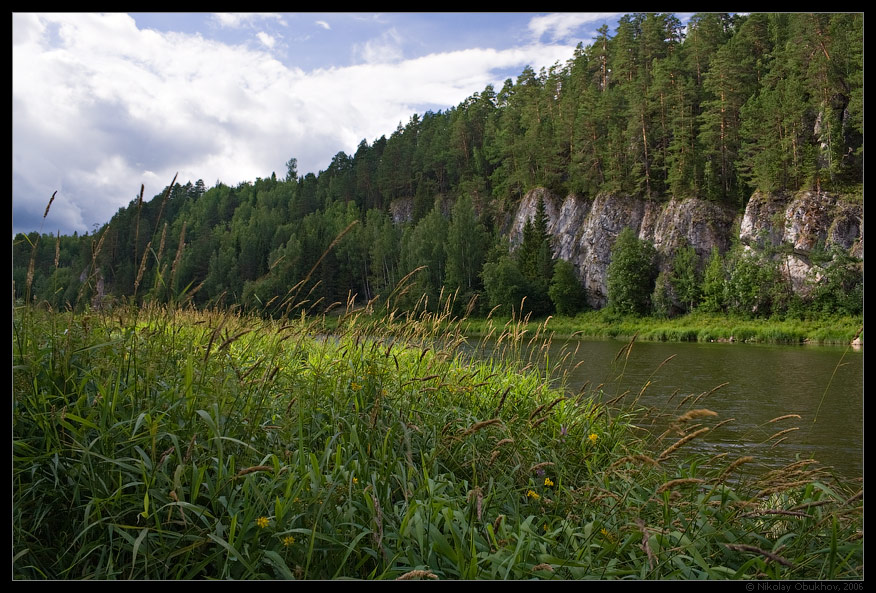 фото "Чусовая / 0160_0139" метки: пейзаж, вода, лето, скалы