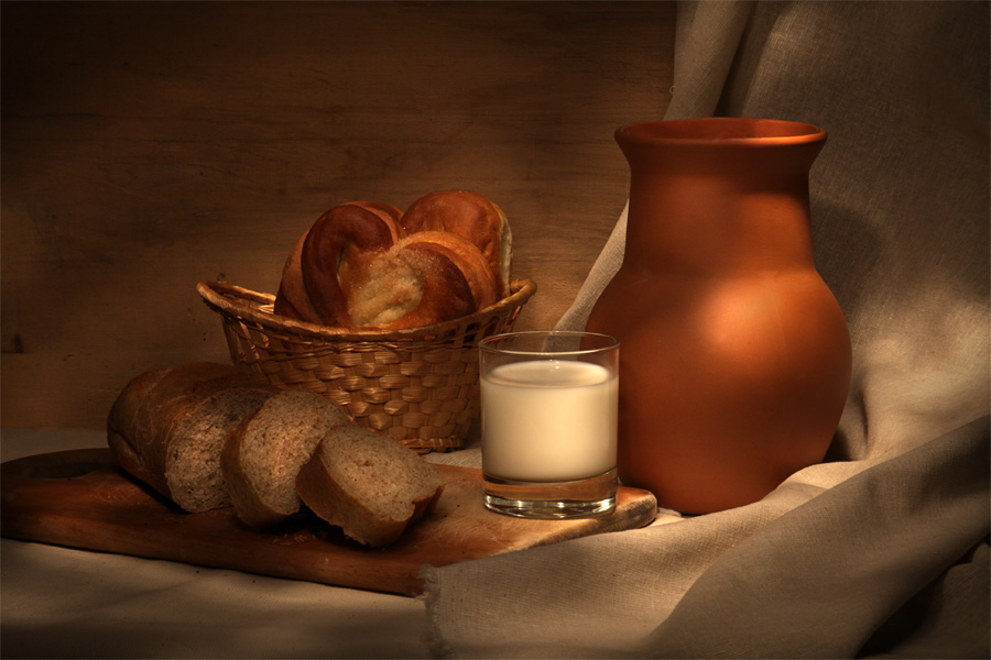 фото "Молоко и хлеб" метки: натюрморт, 