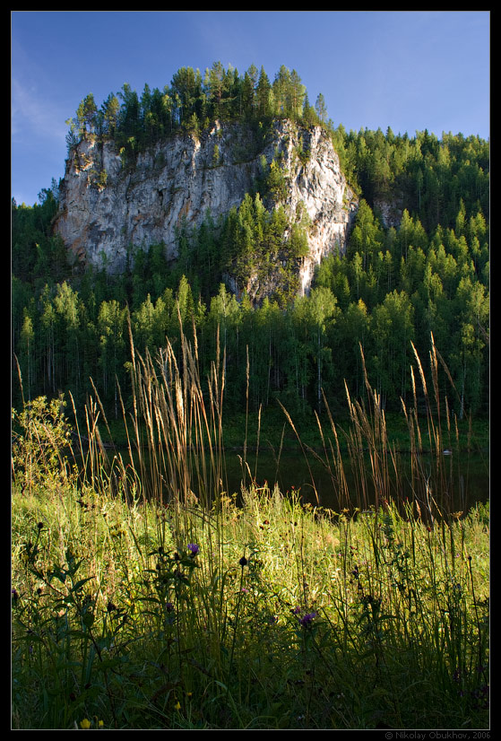 фото "Чусовая, скала Камень Столбы / 0162_0027" метки: пейзаж, горы, лето, скалы