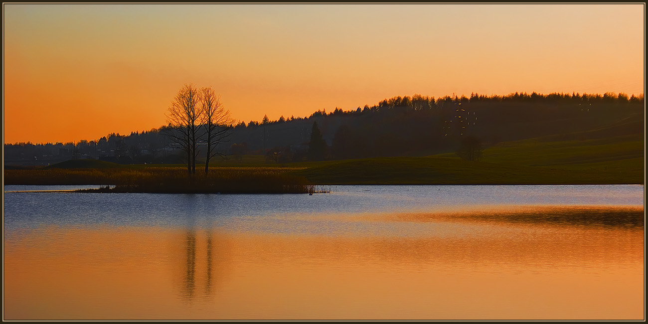 photo "Orange sunset" tags: landscape, sunset, water