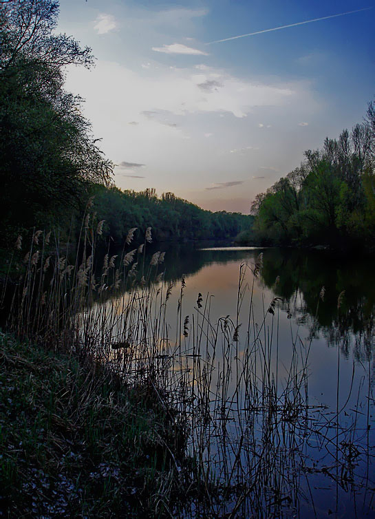 фото "Вечереет" метки: пейзаж, вода, ночь