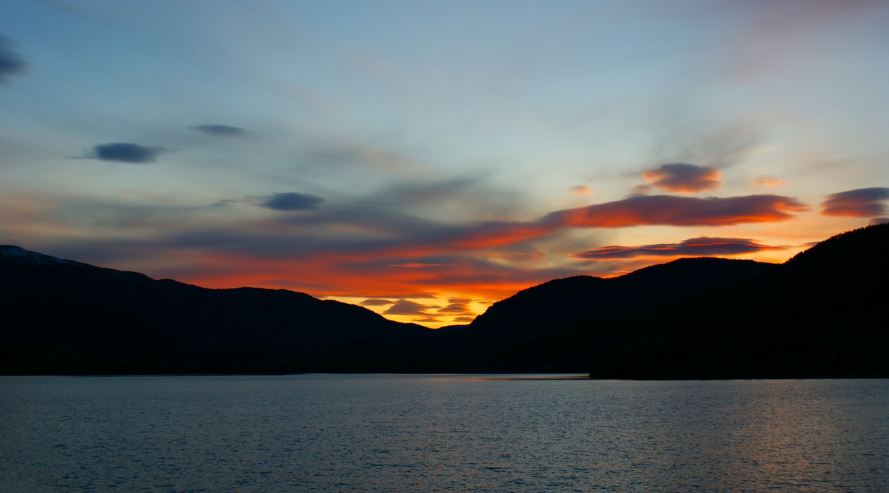 photo "Sunset over a fjord" tags: landscape, travel, Europe, sunset