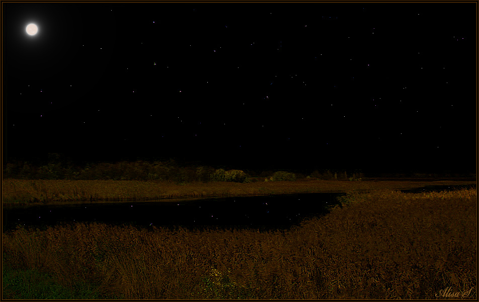photo "The Night." tags: abstract, night, water