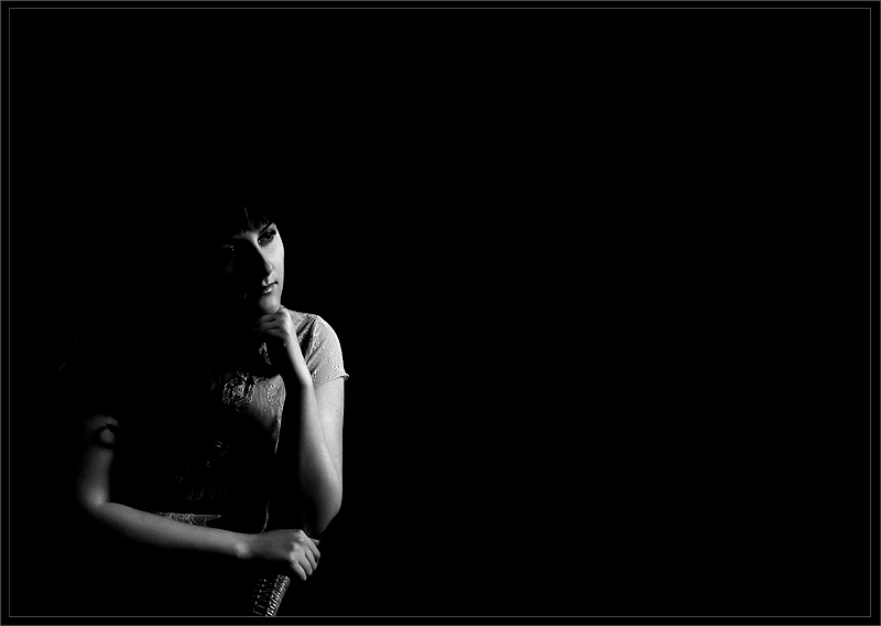 photo "kristina" tags: black&white, portrait, 