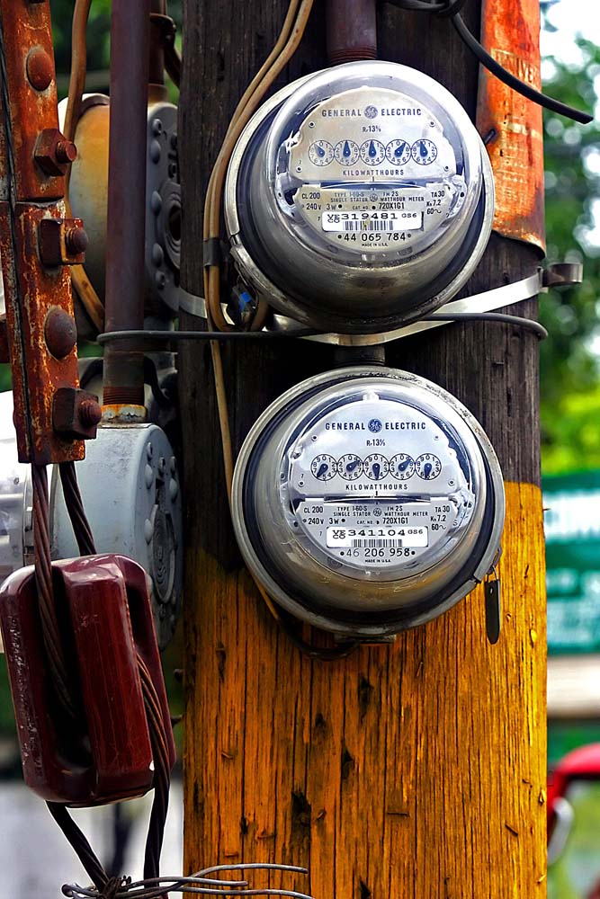 photo "Electric Meters" tags: fragment, misc., 