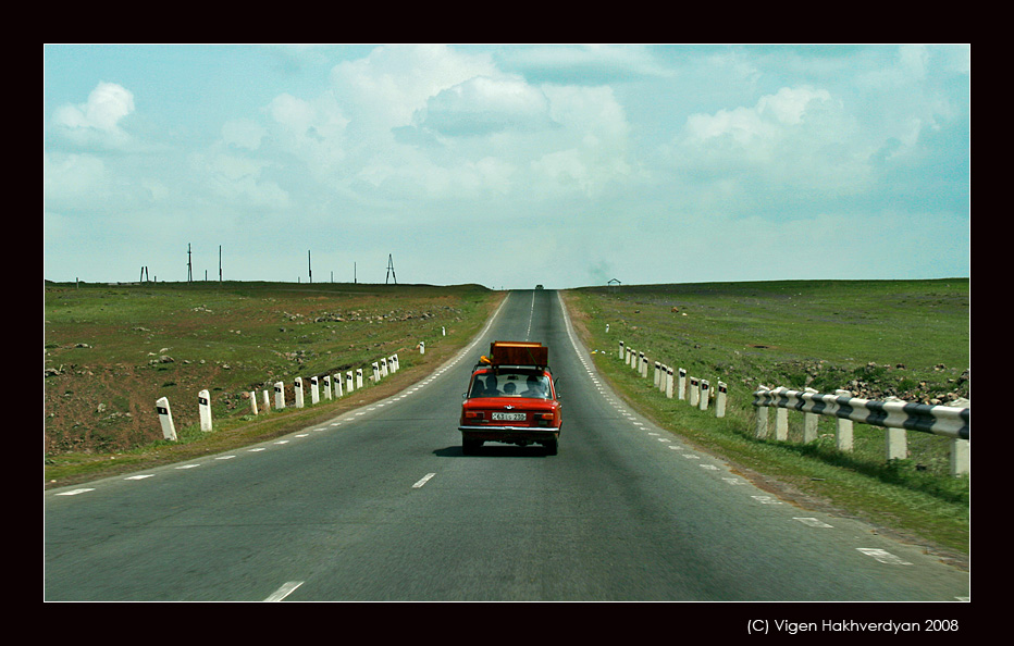 photo "To the red car" tags: landscape, travel, 