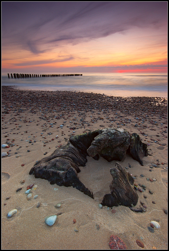 photo "Castle on the sand" tags: landscape, sunset, water