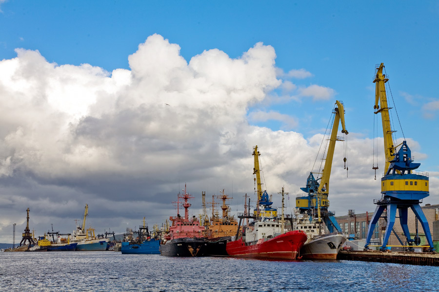 фото "Murmansk port" метки: пейзаж, вода, облака
