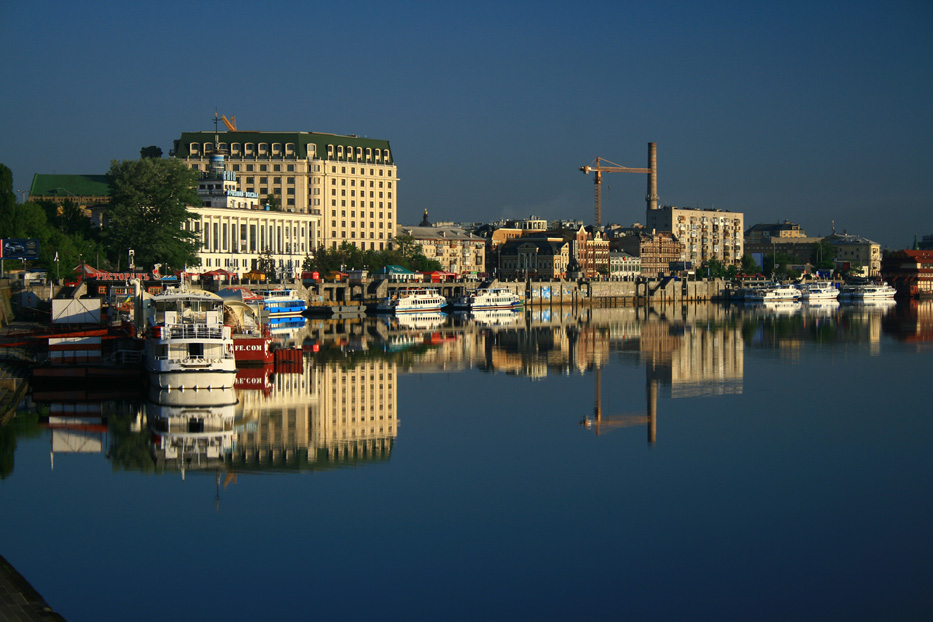 photo "morning reflections" tags: city, landscape, water