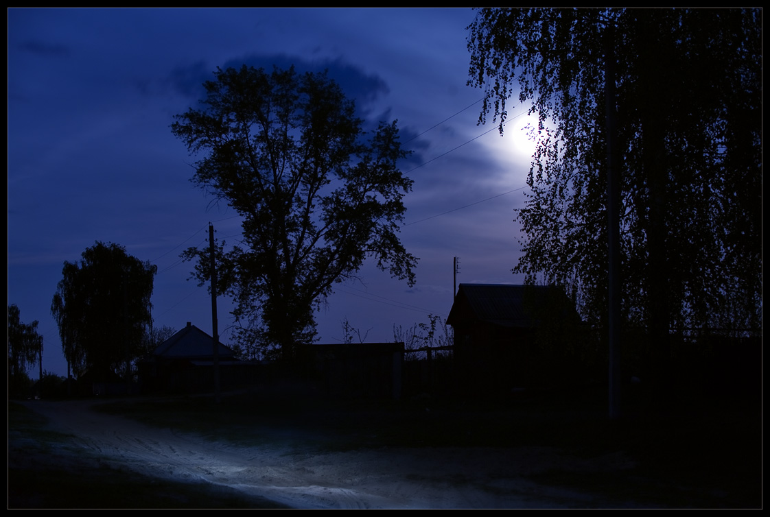фото "Тиха деревенская ночь..." метки: пейзаж, ночь