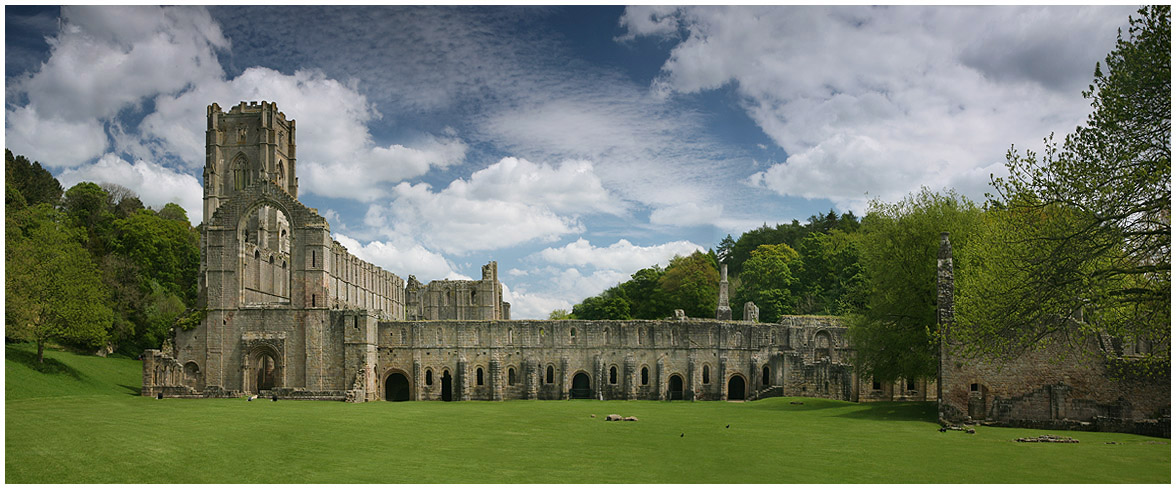 фото "Fountains Abbey" метки: путешествия, панорама, Европа