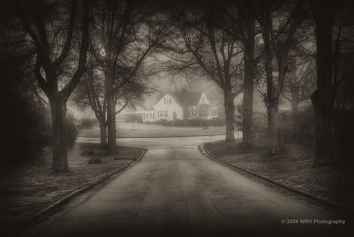 photo "Misty Morning" tags: architecture, black&white, landscape, 