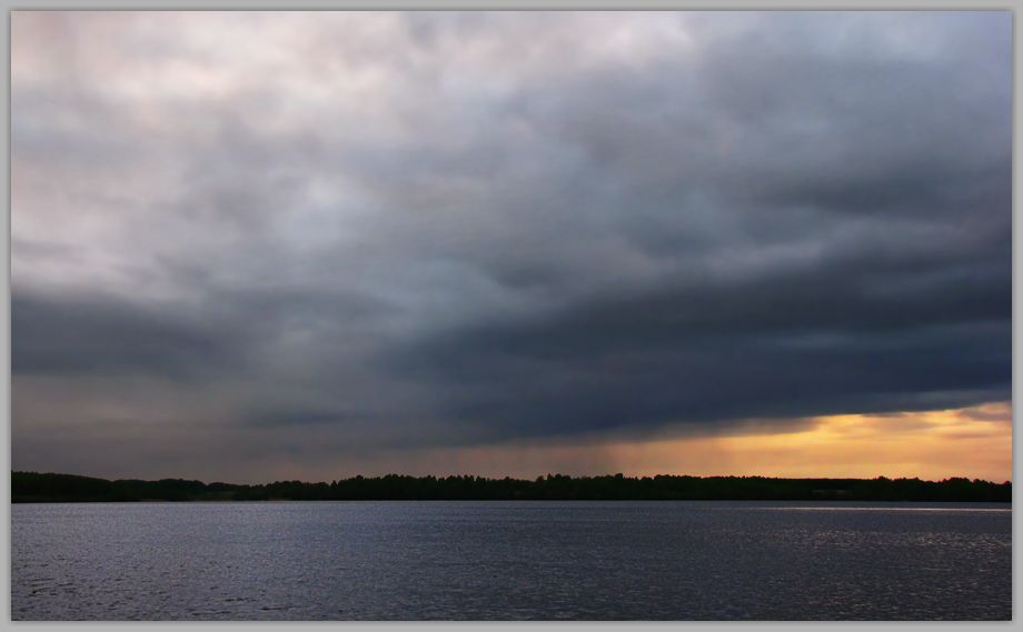 photo "Far Rain" tags: landscape, sunset