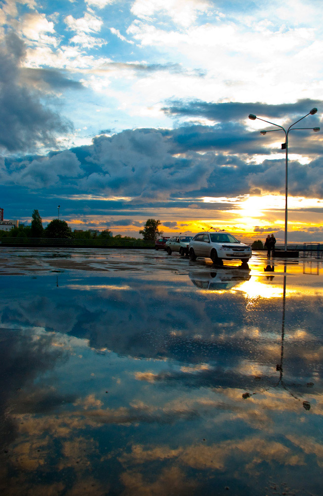 фото "зеркало" метки: пейзаж, закат