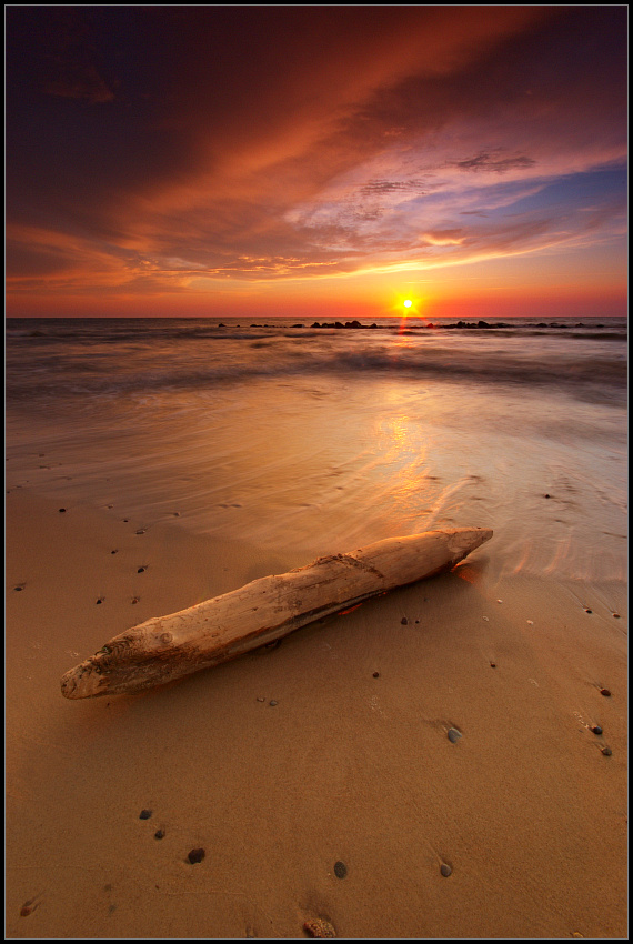 photo "The bewitched pencil" tags: landscape, sunset, water