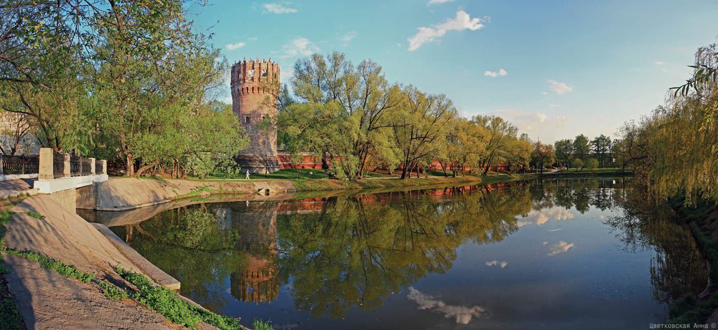фото "Новодевичий монастырь. Панорама." метки: архитектура, пейзаж, вода