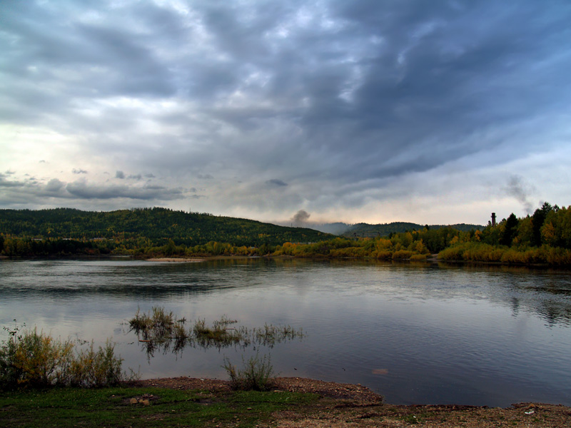 фото "Речка" метки: пейзаж, вода, облака