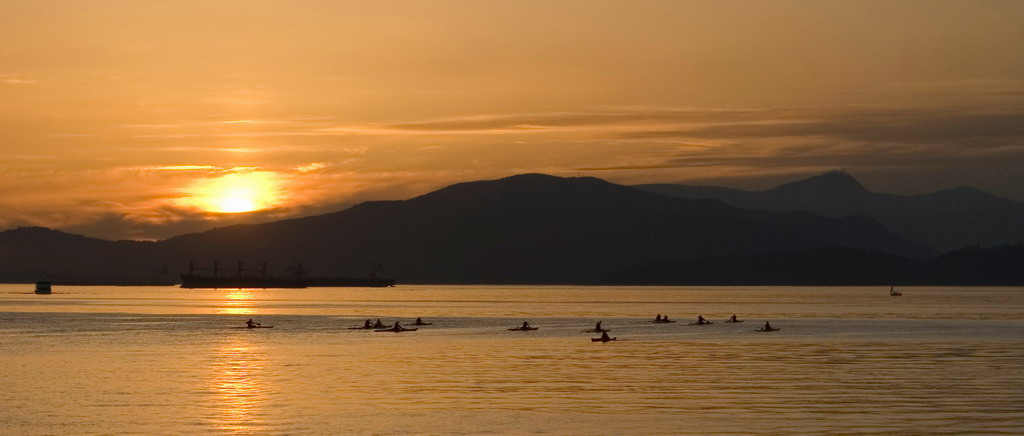 photo "Sunset kayaking" tags: landscape, travel, North America, water