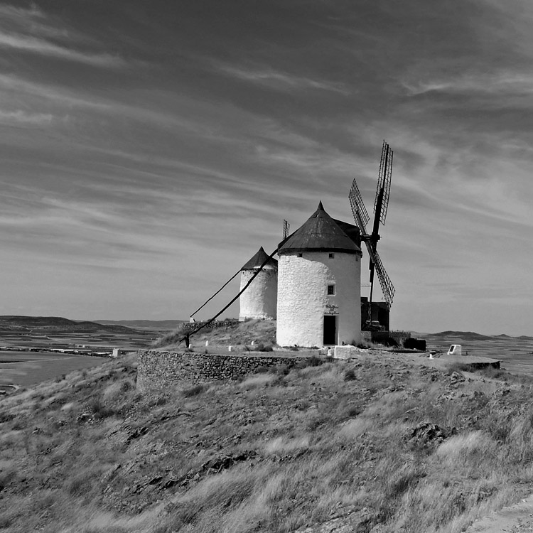 photo "La Mancha" tags: landscape, black&white, 