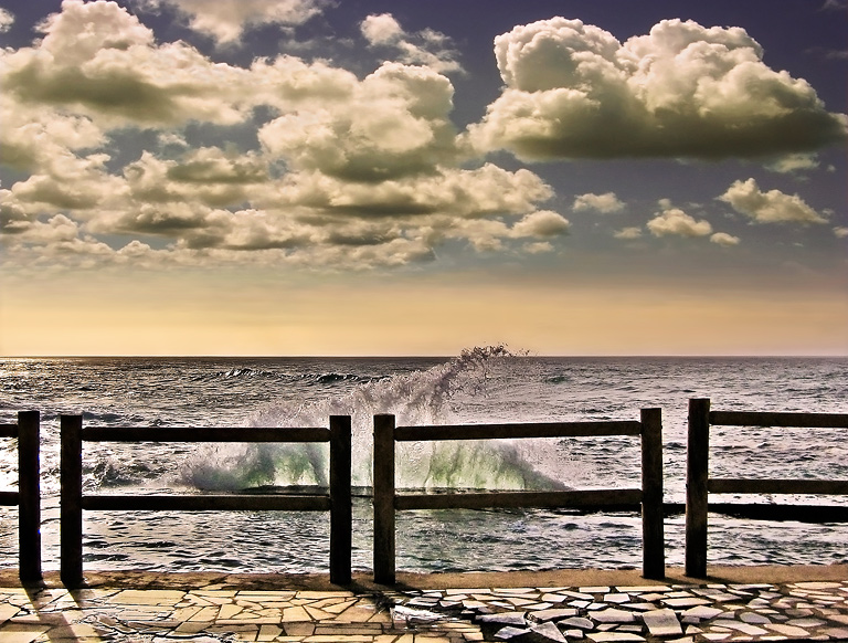 photo "La Mer" tags: landscape, clouds, water