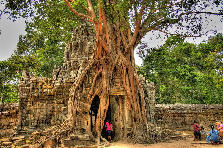 фото "gates of That Somm (Ankor)" метки: архитектура, путешествия, пейзаж, Азия