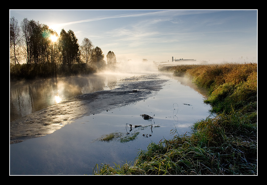 photo "Autumn, Morning, Fog" tags: landscape, forest, water