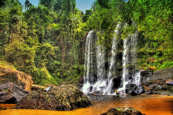 фото "waterfall Kullen, Сambodjia." метки: пейзаж, вода