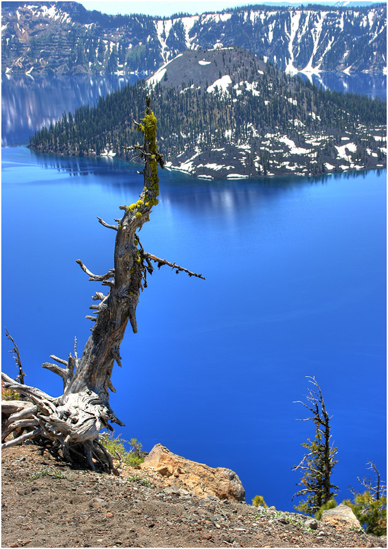 фото "At the edge of Crater Lake" метки: пейзаж, вода, горы