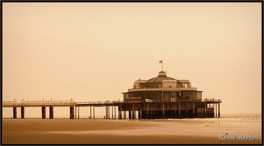 фото "Blankenberge pier" метки: пейзаж, архитектура, закат