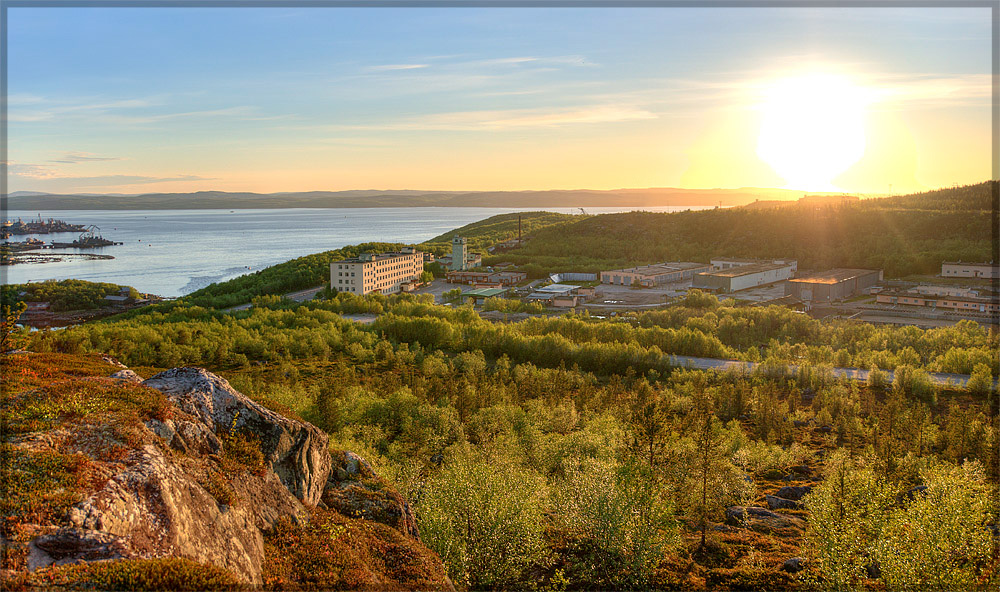 photo "Rocky look at the night light" tags: landscape, night, summer