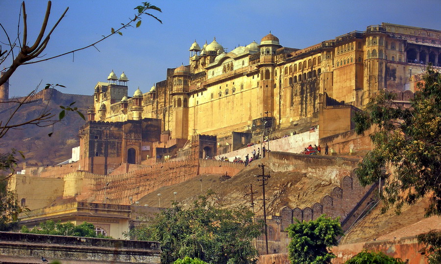 фото "Amber Fort возле Джампура, Индия ." метки: архитектура, путешествия, пейзаж, Азия