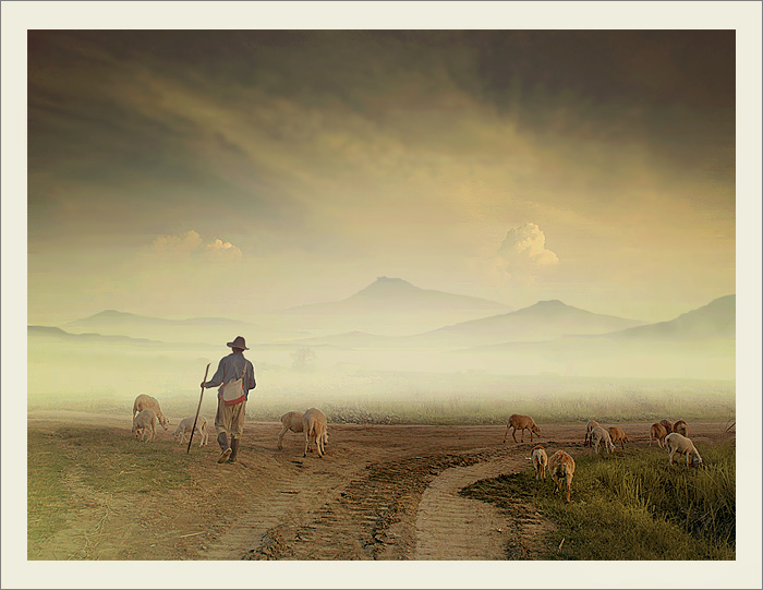 photo "Shepherd" tags: landscape, mountains