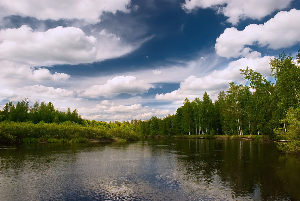 фото "река ПРА" метки: пейзаж, лето, облака