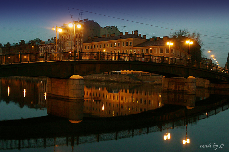 фото "вечер на Фонтанке" метки: архитектура, город, пейзаж, 