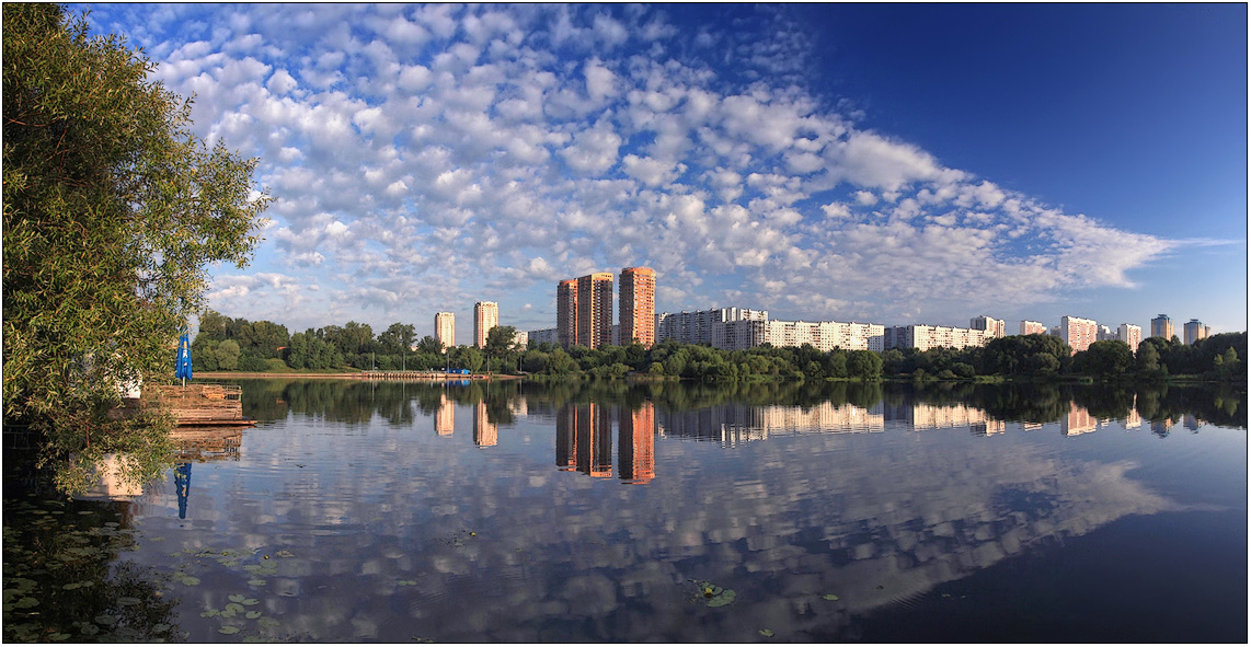 фото "Зеркальное утро" метки: пейзаж, город, вода