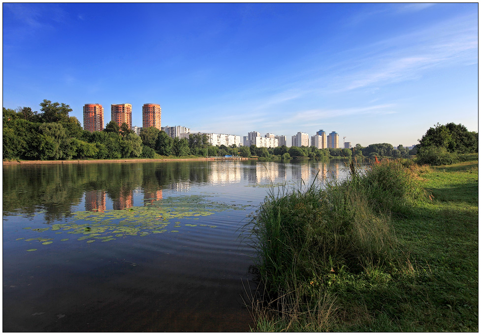 photo "Moscow Morning" tags: landscape, city, water