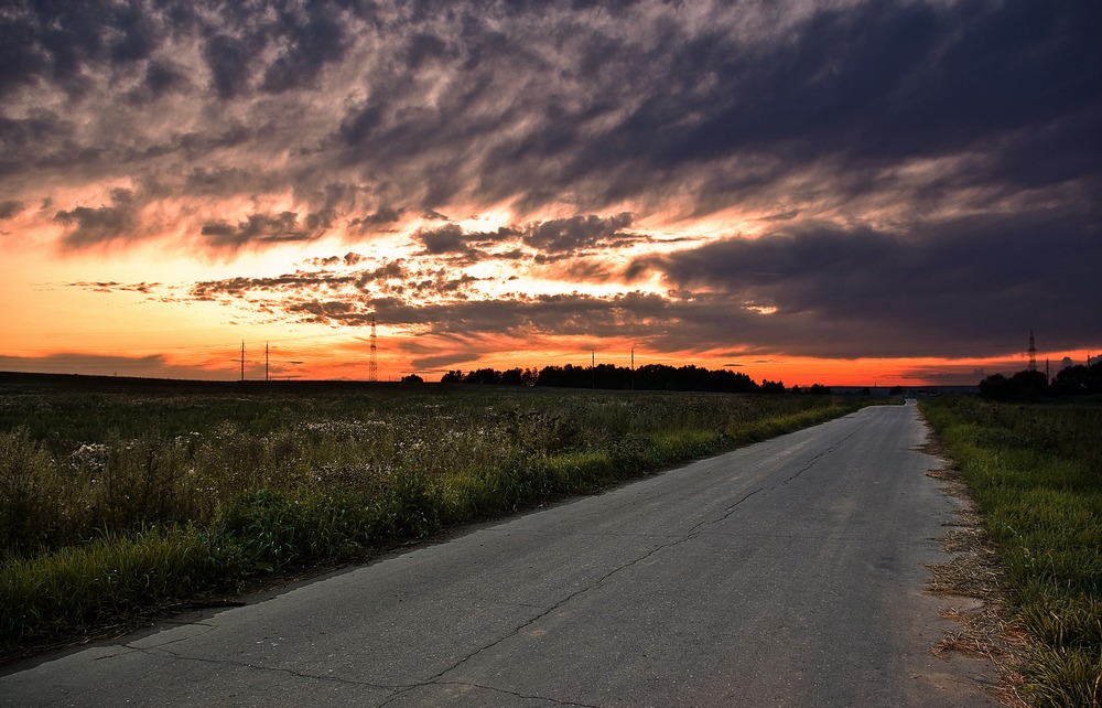 photo "***" tags: landscape, clouds, sunset