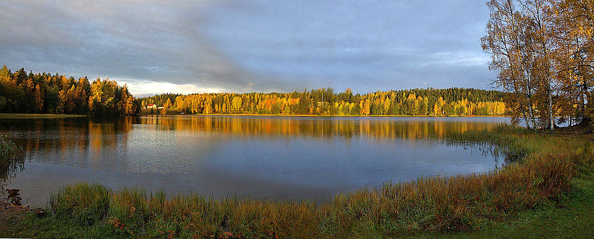 photo "Autumn colors of Suomi." tags: landscape, water