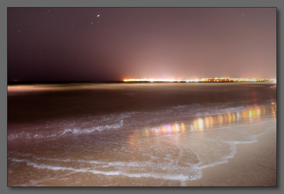 photo "The waves" tags: landscape, night, water