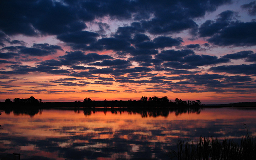 фото "Рассвет в Зареченском заливе" метки: пейзаж, вода, закат