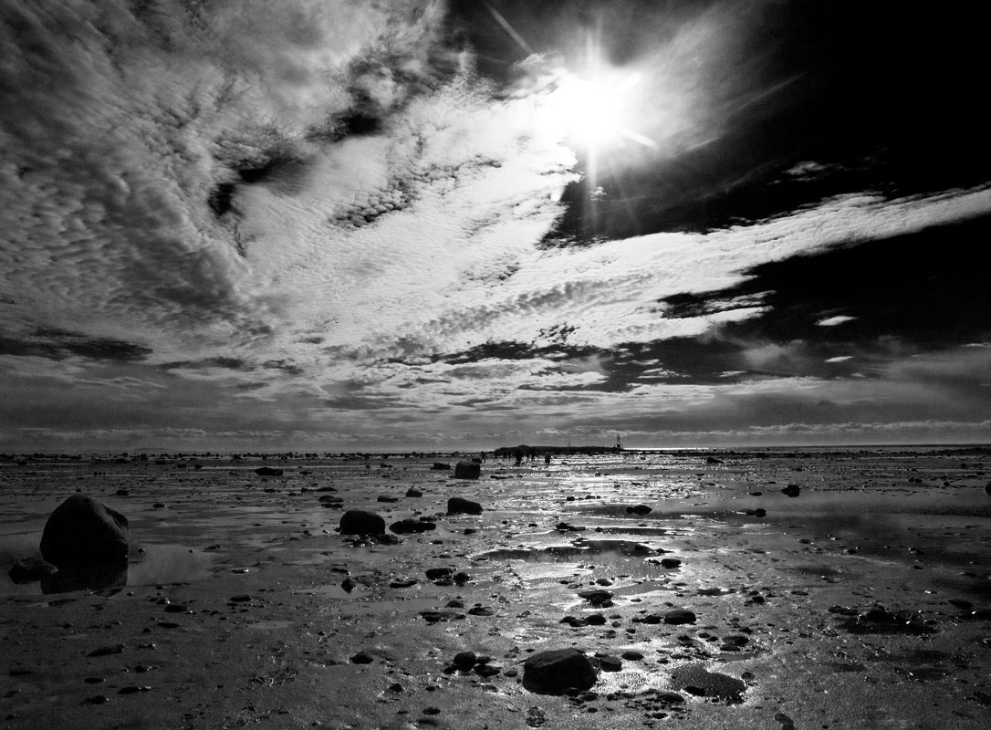 фото "Солнце Апокалипсиса." метки: пейзаж, черно-белые, вода