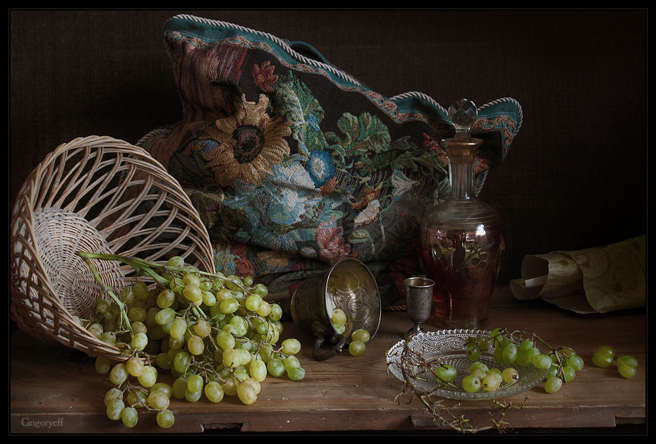 фото "Натюрморт с виноградом" метки: натюрморт, 