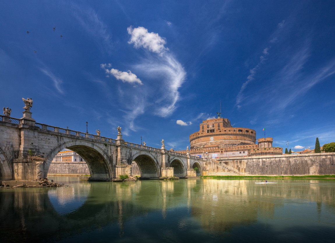 photo "St Angelo" tags: architecture, landscape, clouds