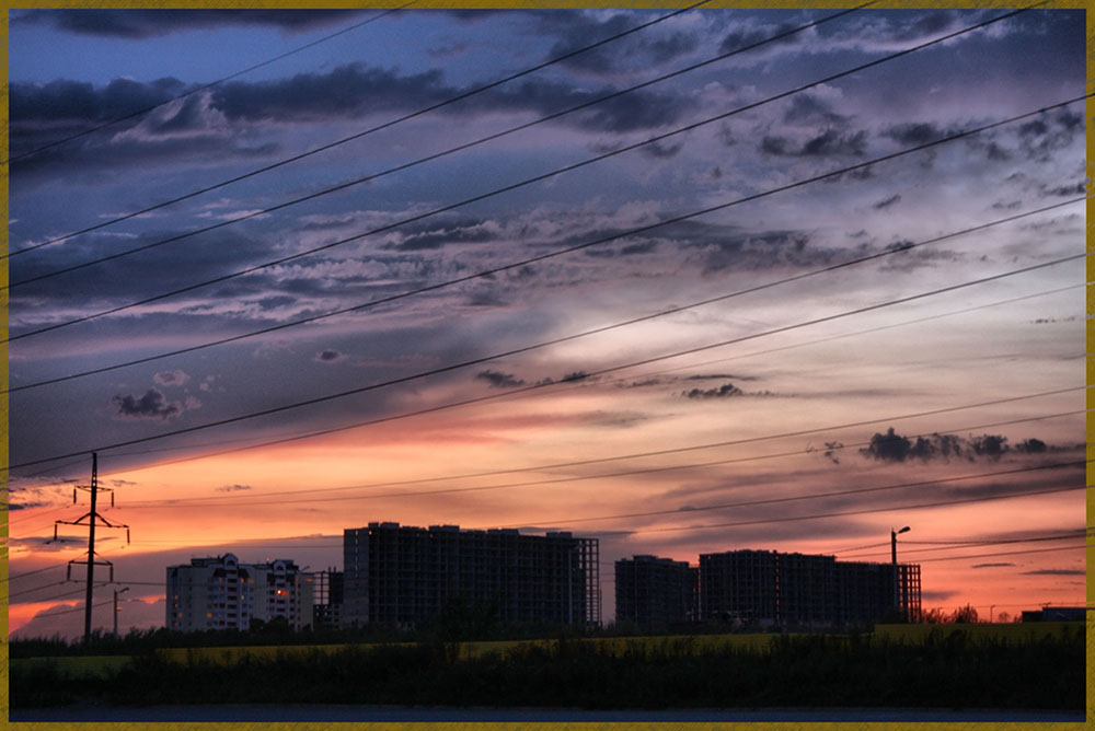 фото "Разлинованный закат" метки: пейзаж, закат, облака