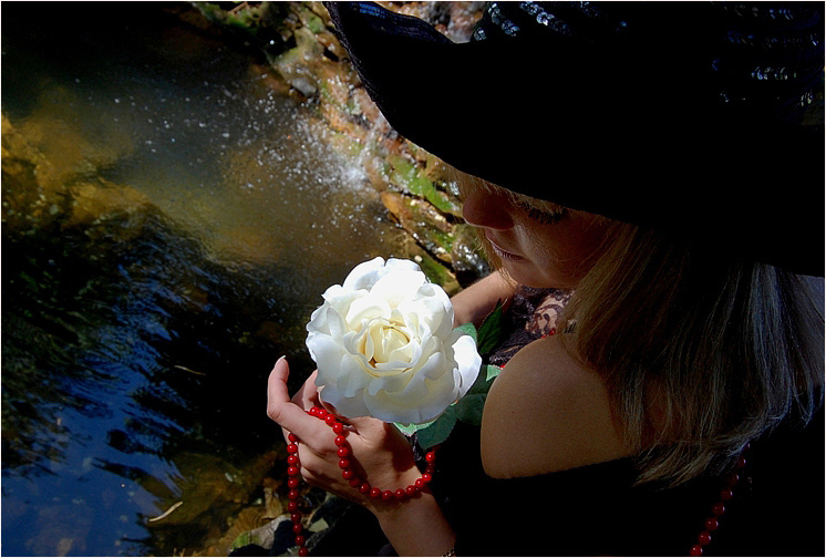 photo "***" tags: portrait, landscape, water, woman